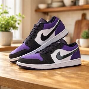 Size 11 - Air Jordan 1 Low Court Purple OG Box